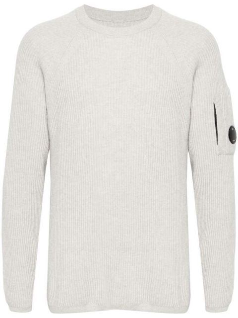 Pullover white melange