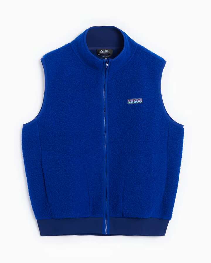 Fleece Weste royalblau_04