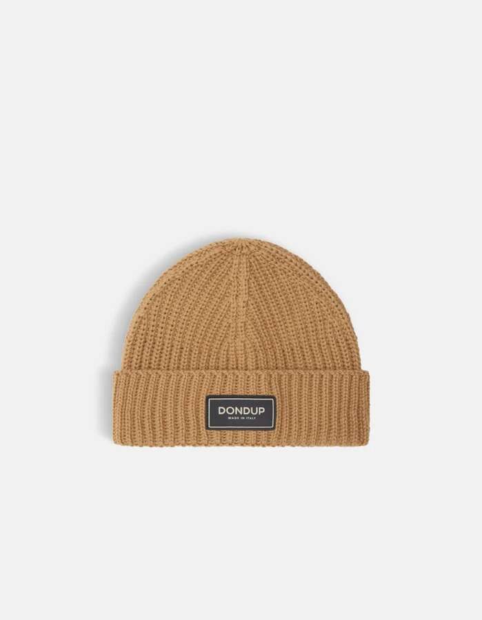 Beanie mit Logo-Patch braun_04